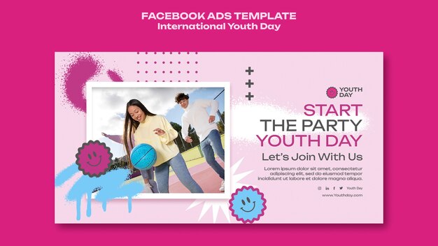 Social Media Promo Template for International Youth Day Celebration – Free Download