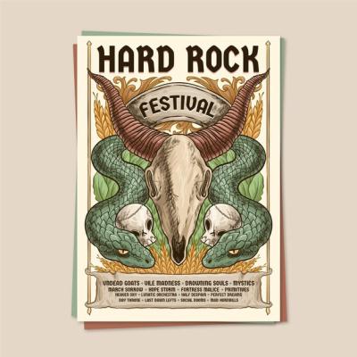 Music Festival Poster Template – Download Free Stock Photo