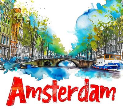 Amsterdam Watercolor Paint – Free Stock Photo, Download for Free