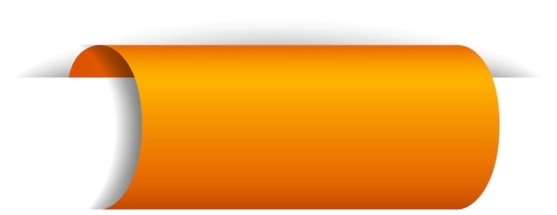 Orange Banner Design on White Background – Free Download, Free Stock Photo