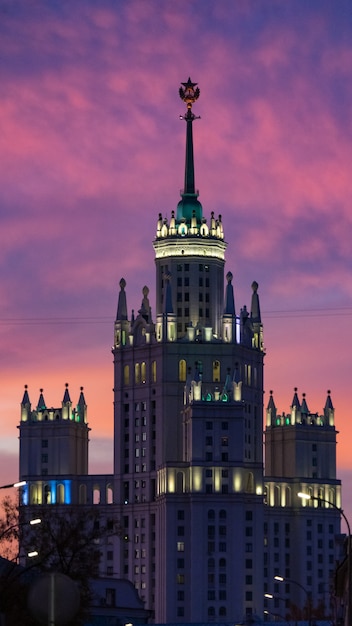 Residential Building on Kotelnicheskaya Embankment – One of Seven Stalinist Skyscrapers in Moscow | Free Download