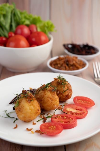 Boiled Eggs Stir-Fried with Tamarind Sauce – Free Stock Photo for Download