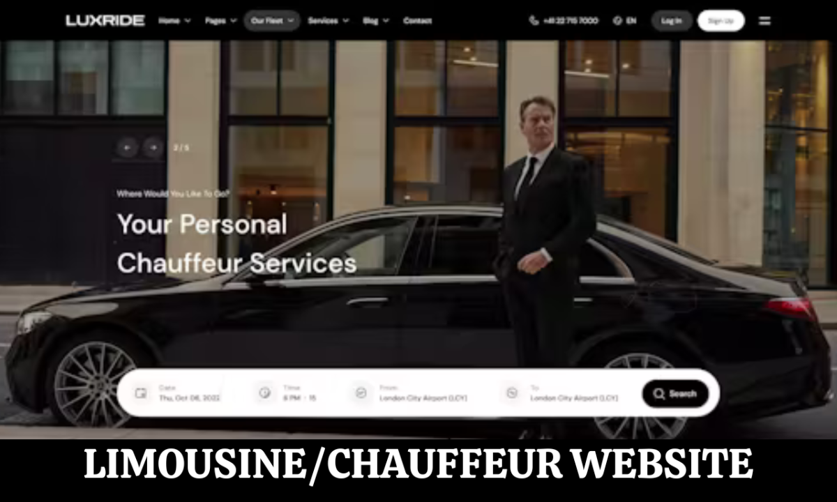 Design a Car Rental Booking Website with Chauffeur, Limo, and Taxi Booking Features