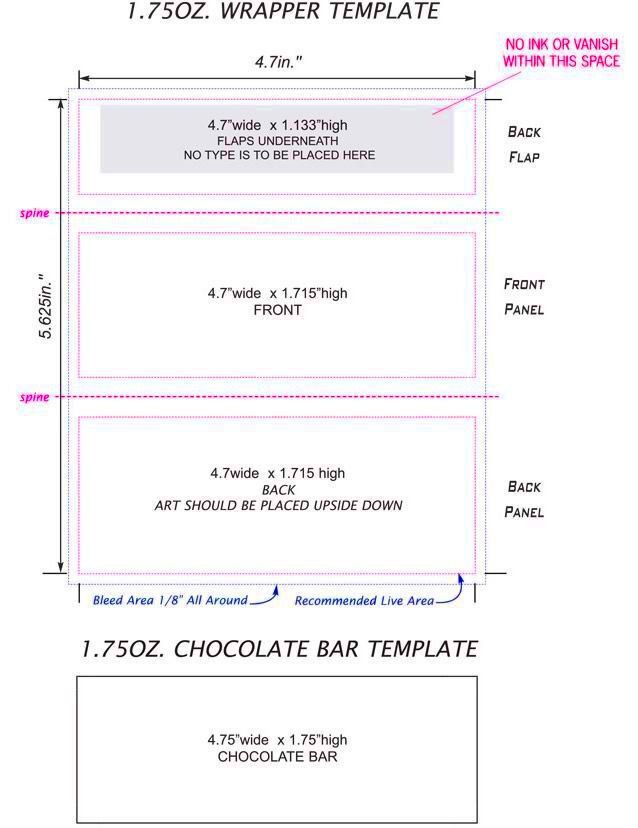 Free Candy Bar Wrapper Template Ednteeza Chocolate Hershey in Blank 