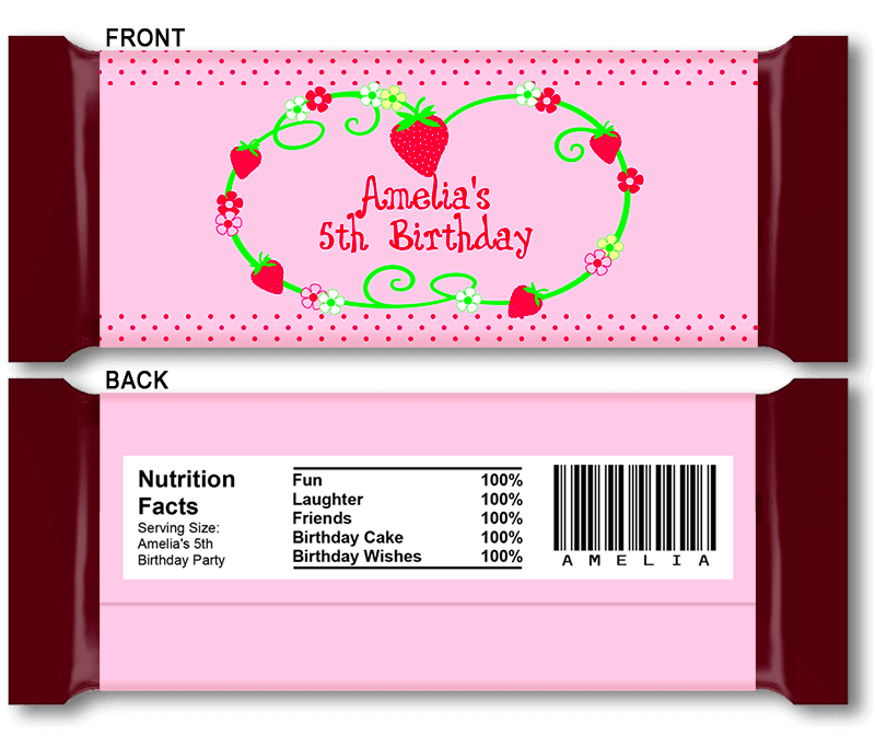 DIY Candy Bar Wrapper Templates Party Favors Chocolate Bar Labels