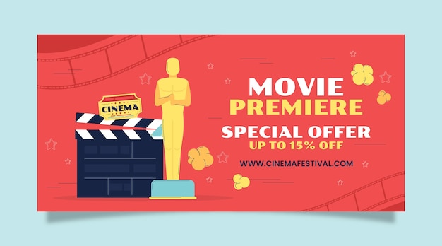 Hand Drawn Cinema Festival Sale Banner – Free Stock Photo for Download