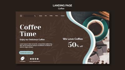 Coffee Store Landing Page Template – Free Download