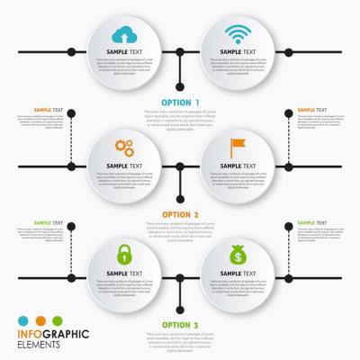 Colorful Infographics Design Vector Template – Free Download