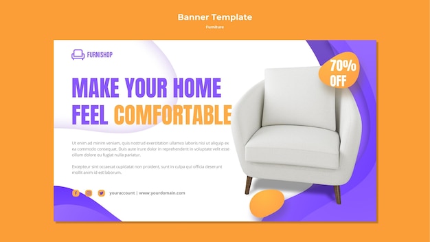 Furniture Sale Banner Template – Free to Download