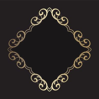 Elegant Gold Frame Background Design – Free Download