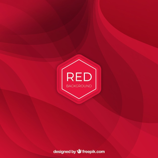 Elegant Waves on Red Background – Free Stock Photo for Download