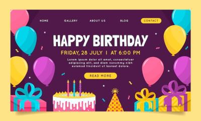 Birthday Template Design – Free Download