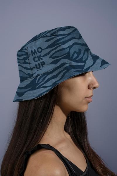 Mock-up Design for Bucket Hat Headwear – Free Download