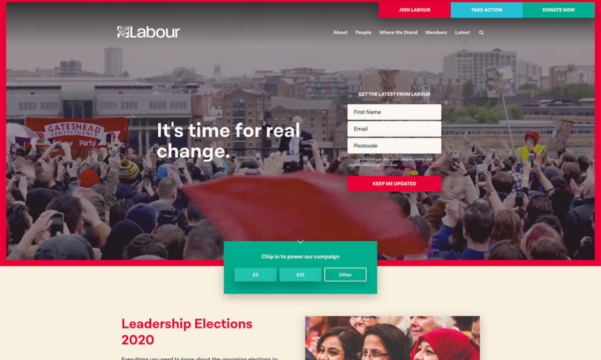 Design Political Campaign Website for Non-Profit Election Campaigns in Politics