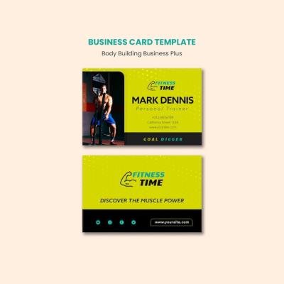 Body Building Business Card Template – Free to Download