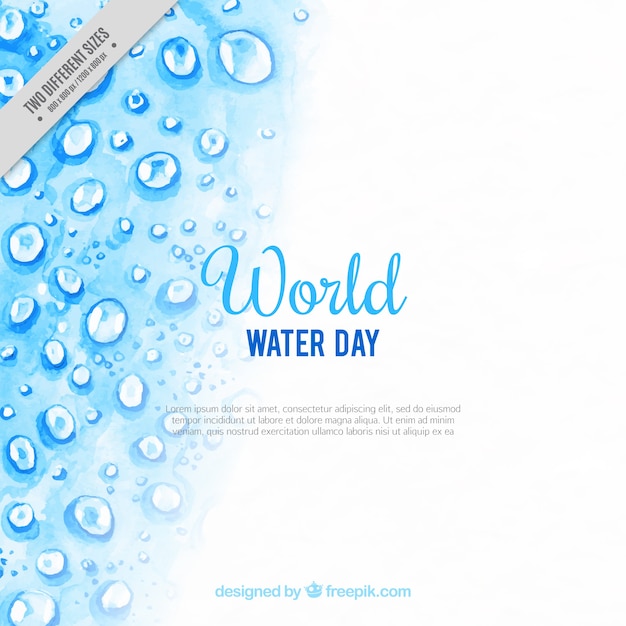 Watercolor Water Droplets Background – Free Download