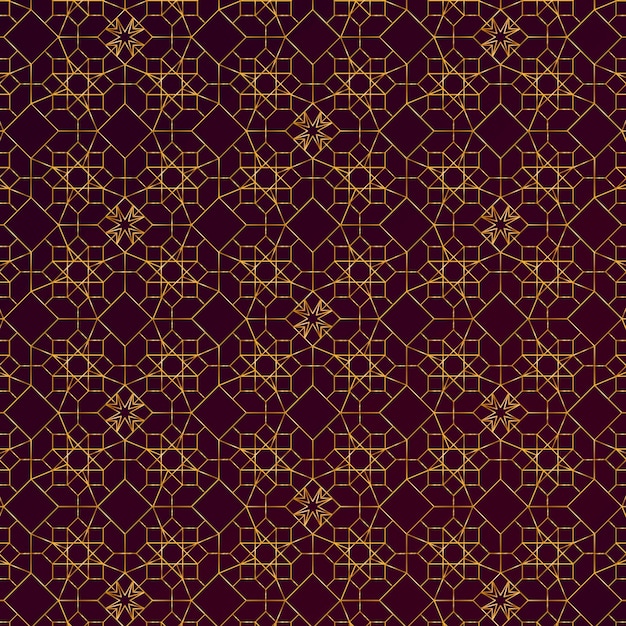 Gradient Golden Arabic Pattern – Free Download