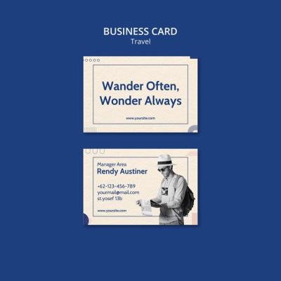 Travel Adventure Business Card Template – Free Download