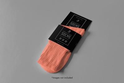 Stylish Socks Package Mockup – Free Download