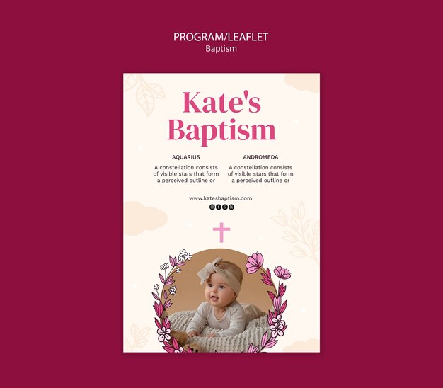 Baptism Celebration Template – Free Download