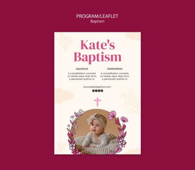 Baptism Celebration Template – Free Download