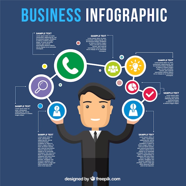 Business Infographic – Free Download of Vector Templates