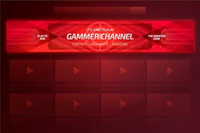 YouTube Channel Banner Template – Free Download