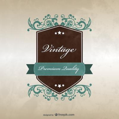 Vintage Badge Template Design – Free Download