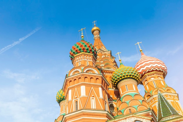 Church of Basil the Blessed in Moscow Against a Blue Sky – Free Stock Photo Download