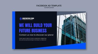 Flat Design Construction Template – Free Download