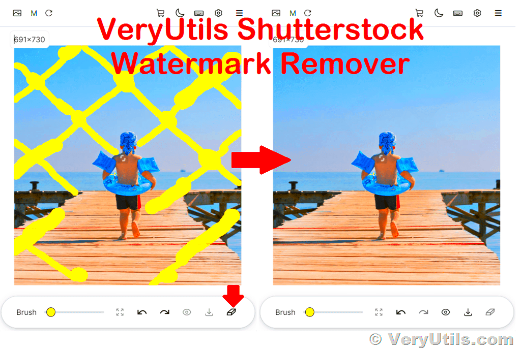 VeryUtils AI Photo Watermark Remover can Easily Remove Copyright 