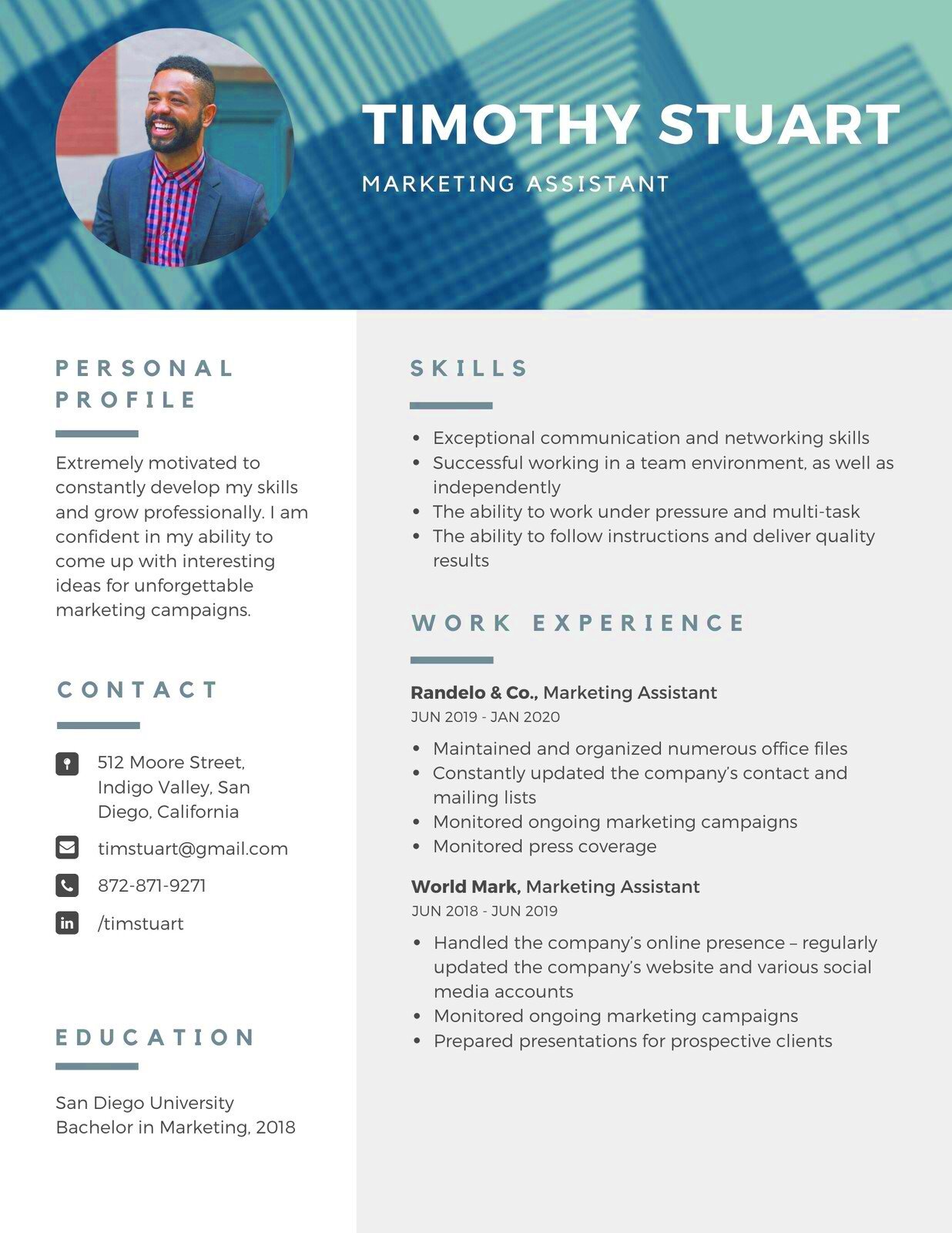 Modern Professional Resume Templates by Canva