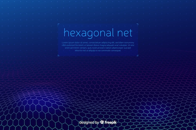 Futuristic Hexagonal Net Background – Free Stock Photo for Download