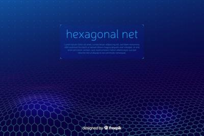 Futuristic Hexagonal Net Background – Free Stock Photo for Download