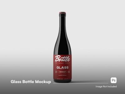 Glass Bottle Packaging Label Mockup – Free Download