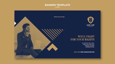 Law Banner Design Template – Free Download