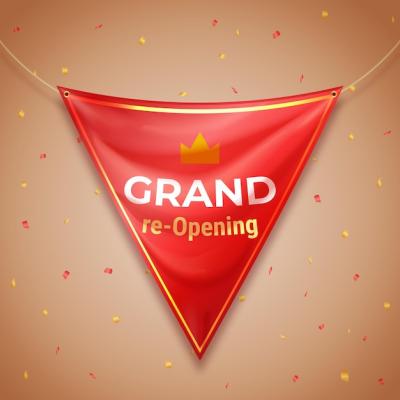 Grand Re-Opening Background Design – Free Stock Photo for Download