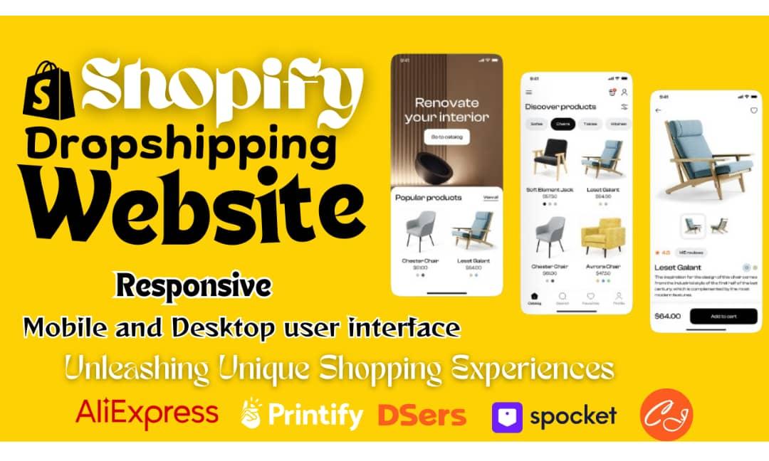 I Will Redesign, Revamp & Clone Your Shopify Dropshipping Store or Shopify Website