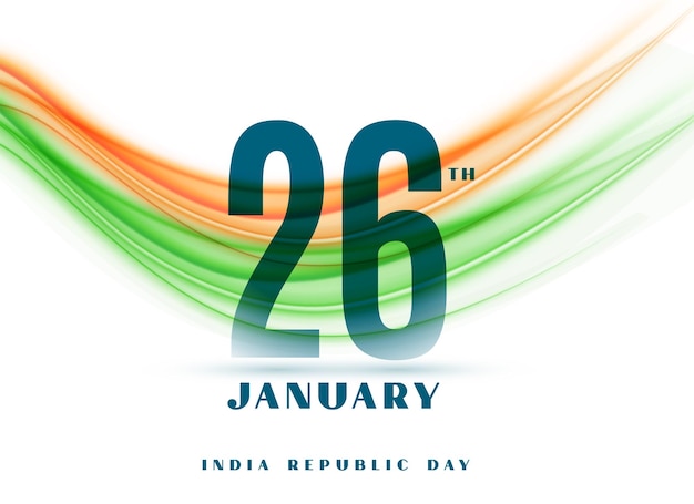 Creative Indian Flag Card for 26th January Republic Day – Free Download