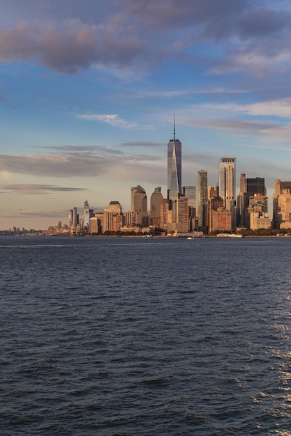 Scenic View of Manhattan from the Water at Sunset – Free Stock Photo, Download for Free