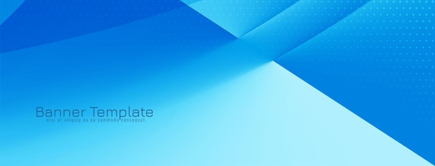 Modern Elegant Blue Wave Banner Design – Free Download