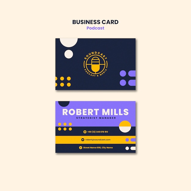 Podcast Business Card Template – Free to Download