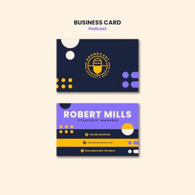 Podcast Business Card Template – Free to Download