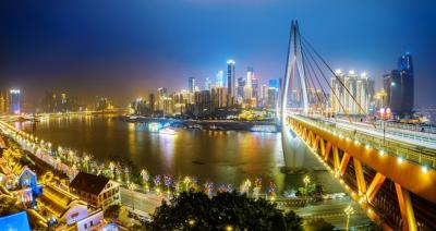 Stunning Night View of Chongqing City – Free Stock Photo for Download