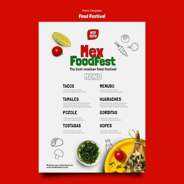 Food Festival Template – Free Download, Download Free Stock Photo