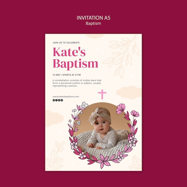 Baptism Celebration Template – Free Download