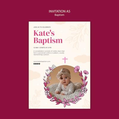 Baptism Celebration Template – Free Download