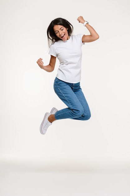 Joyful Woman Jumping â Free Stock Photo for Download