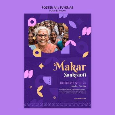 Makar Sankranti Template Design – Free Download