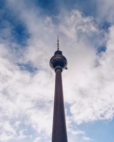 Communications Tower Against Cloudy Sky – Free Download